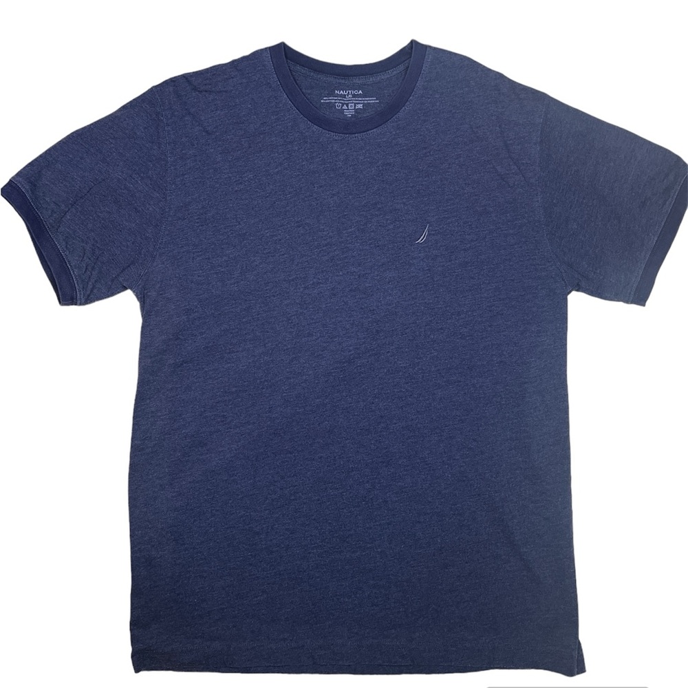 Classic blank Nautica navy blue t shirt size large